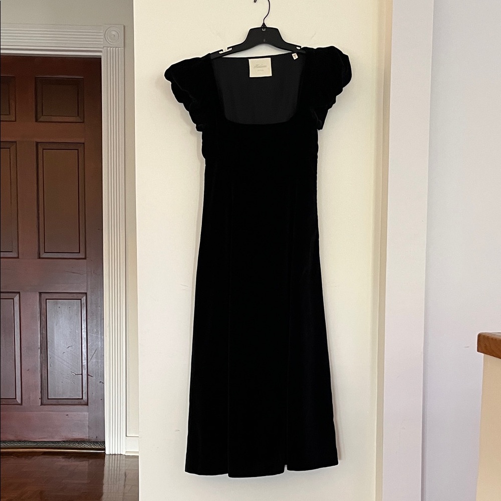 🖤✨ DÔEN Heirloom Collection Black Velvet Dress – Size Medium – Maxi ✨🖤